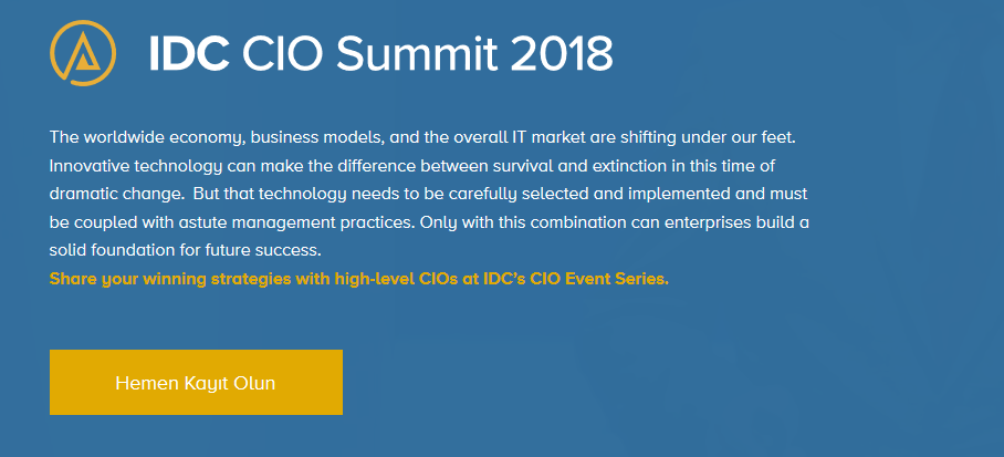 IDC Türkiye CIO Summit 2018 