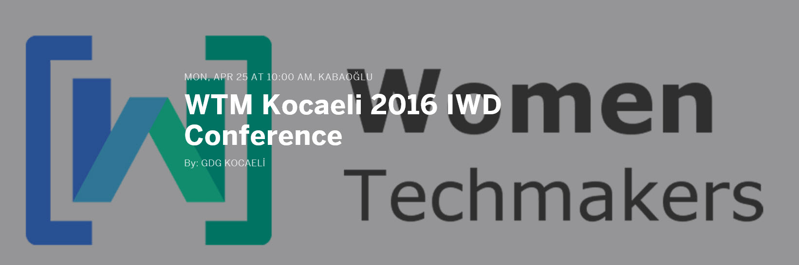 WTM Kocaeli 2016 IWD Conference