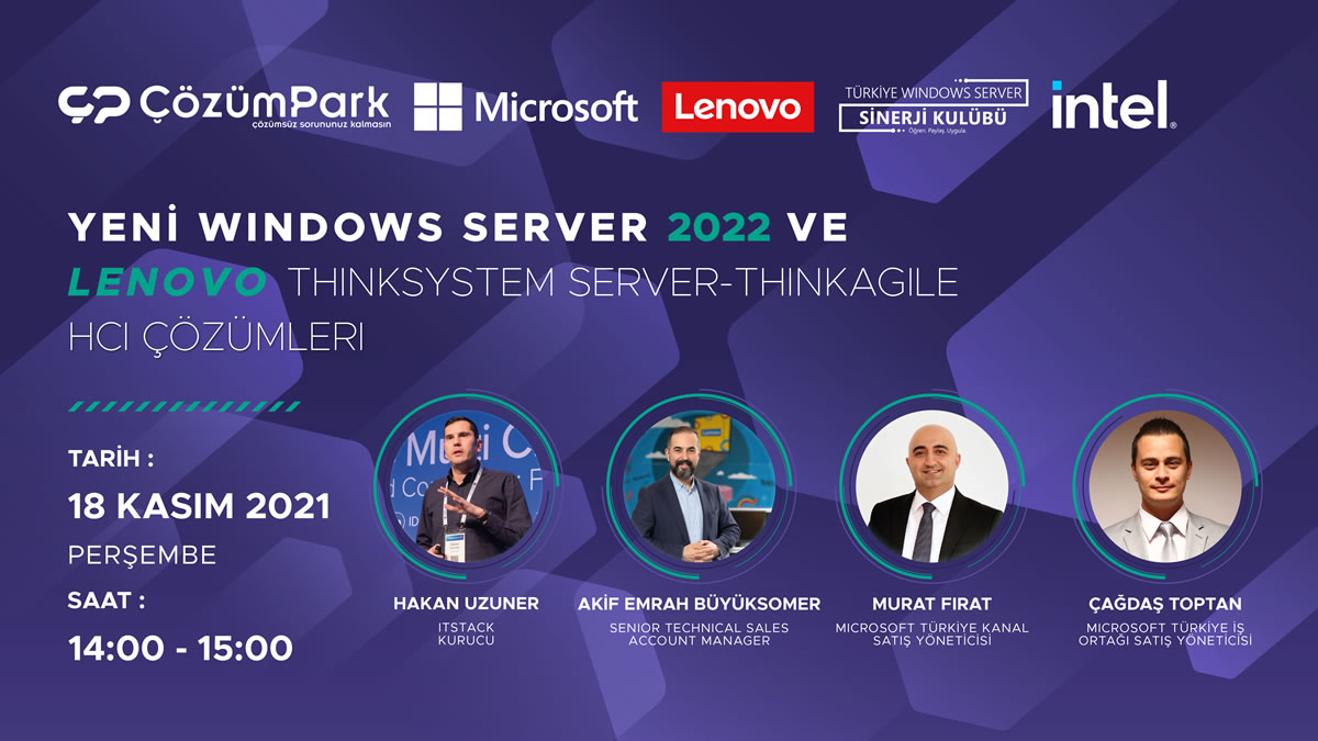 Yeni Windows Server 2022 ve Lenovo ThinkSystem Server-ThinkAgile HCI Çözümleri