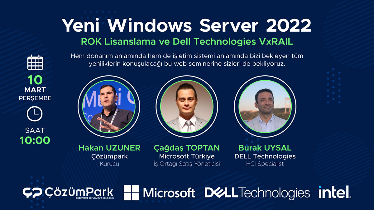 Yeni Windows Server 2022, ROK lisanslama ve Dell Technologies VxRAIL
