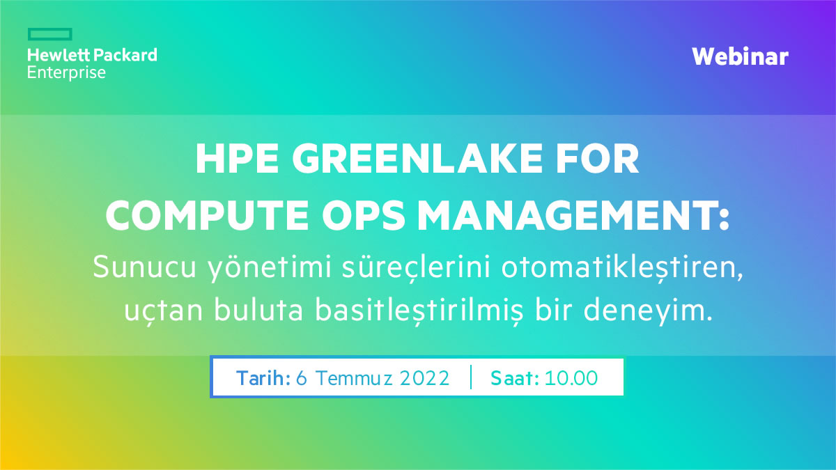 HPE Greenlake For Compute OPS Management