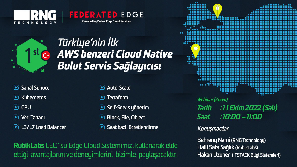 Türkiye’nin ilk AWS benzeri Cloud-Native Bulut Servis Sağlayıcısı