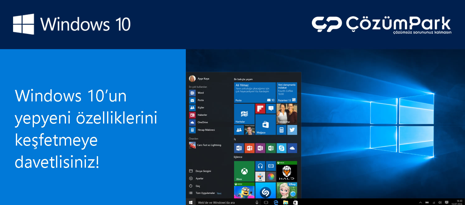 Windows 10 Yeni Özellikler ve Yaygınlaştırma Etkinliği